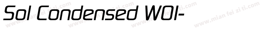 Sol Condensed W01字体转换